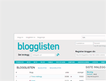 Tablet Screenshot of blogglisten.no